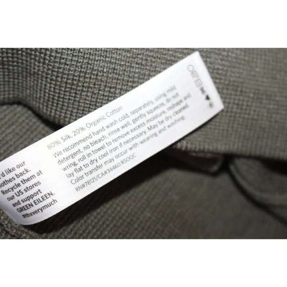 New w/Tags - Eileen Fisher Silk Cotton Interlock Notch Collar Jacket, Oregano, M - Picture 7 of 12